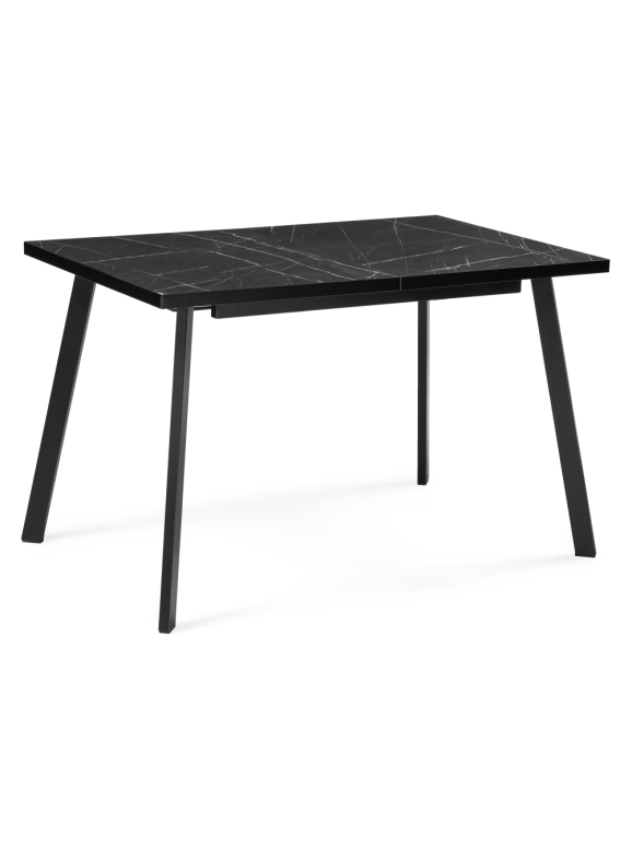 Стол Цефей 120(160)х75х75 файерстоун / черный матовый