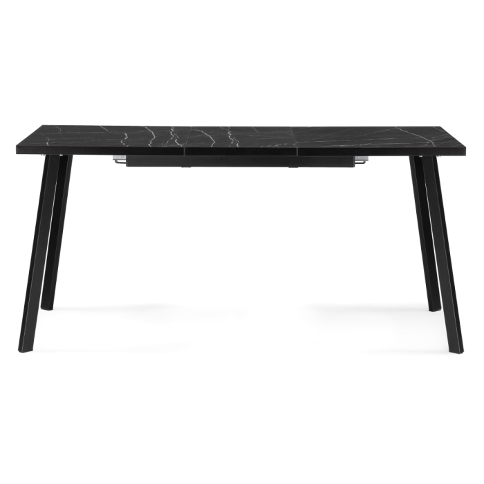 Стол Цефей 120(160)х75х75 файерстоун / черный матовый