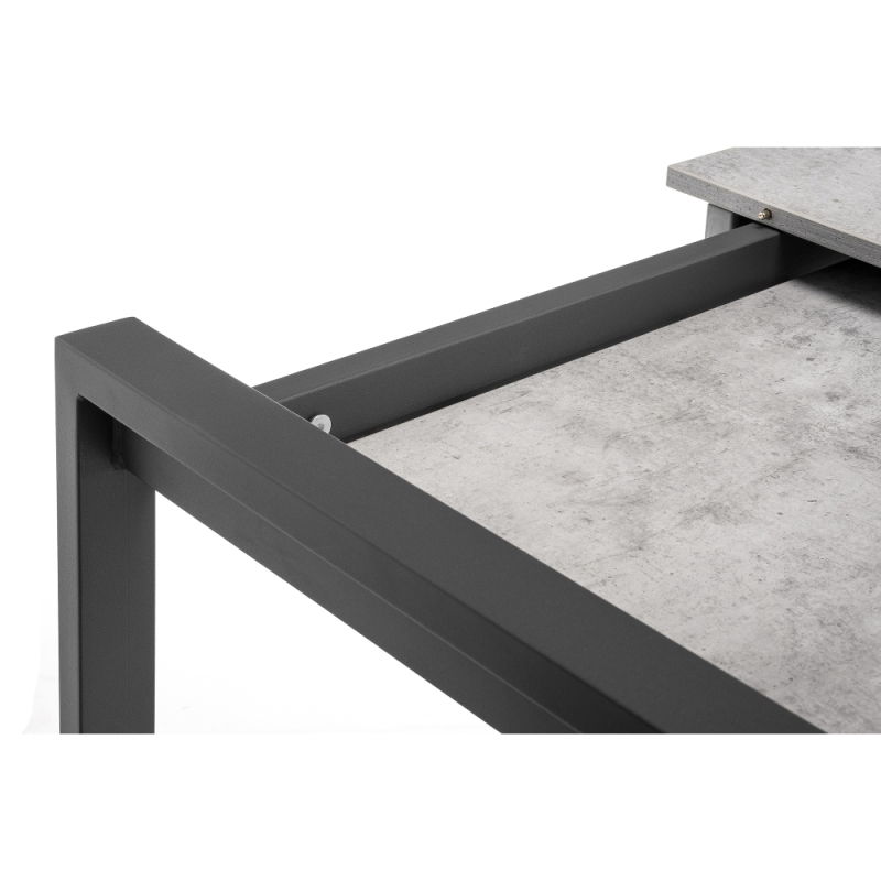 Стол Центавр 120(160)х70х75 бетон / графит