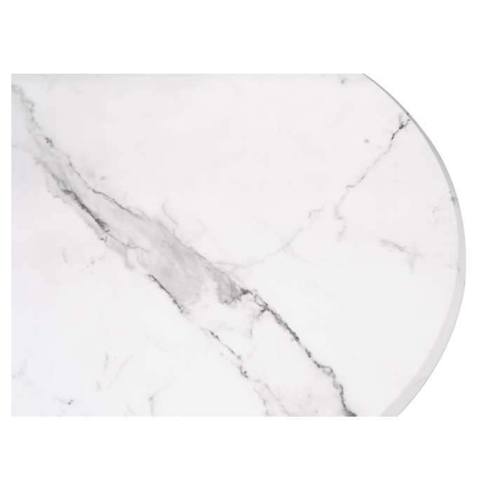 Стол Тулип 80х73 мрамор белый / белый