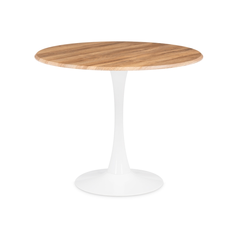 Стол Тулип 90х73 дуб вотан / белый