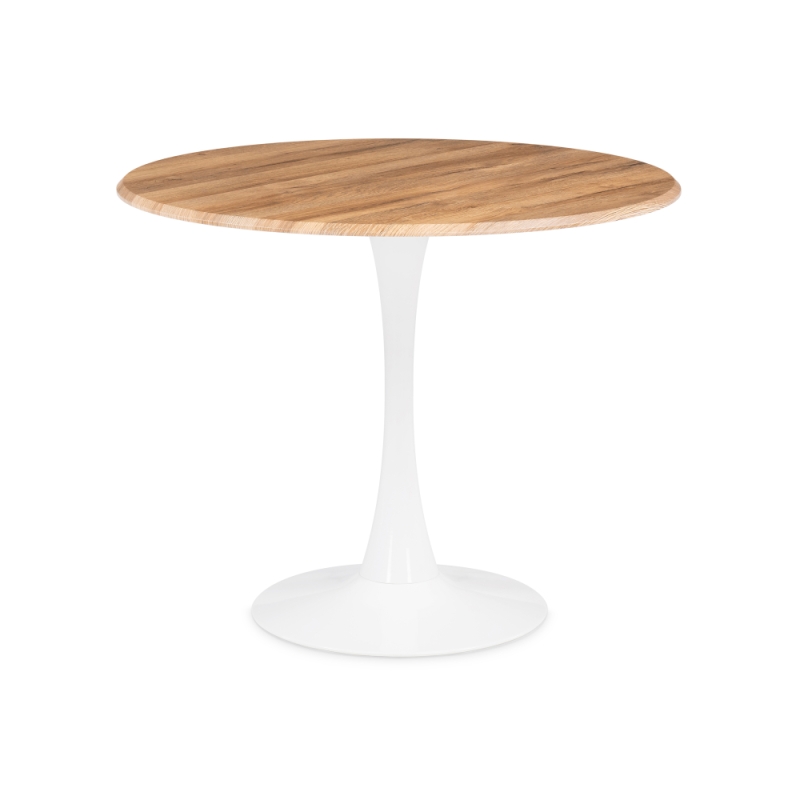 Стол Тулип 90х73 дуб вотан / белый