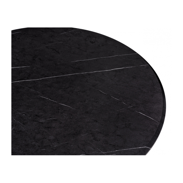 Стол Тулип 90х73 мрамор черный / черный
