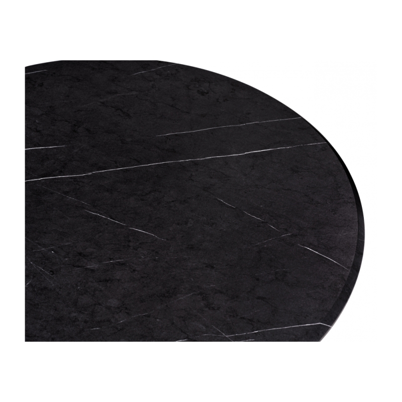 Стол Тулип 90х73 мрамор черный / черный