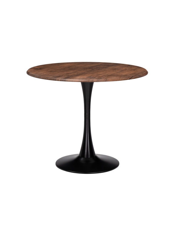 Стол Тулип 90х73 орех кантри / черный