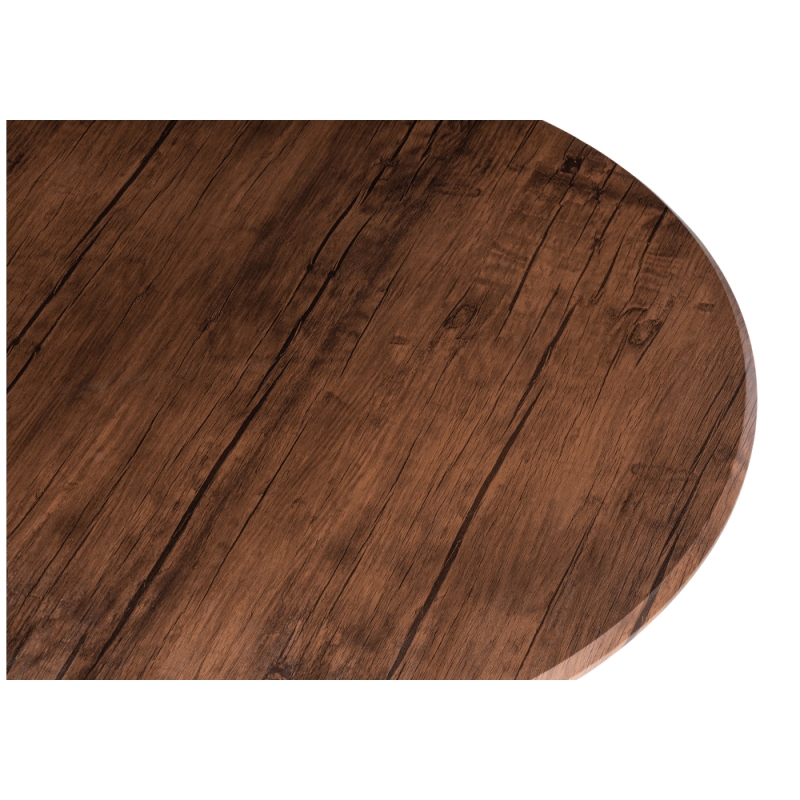 Стол Тулип 90х73 орех кантри / черный