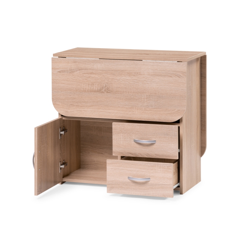 Стол-тумба 130,2х80,2х75,1 дуб сонома