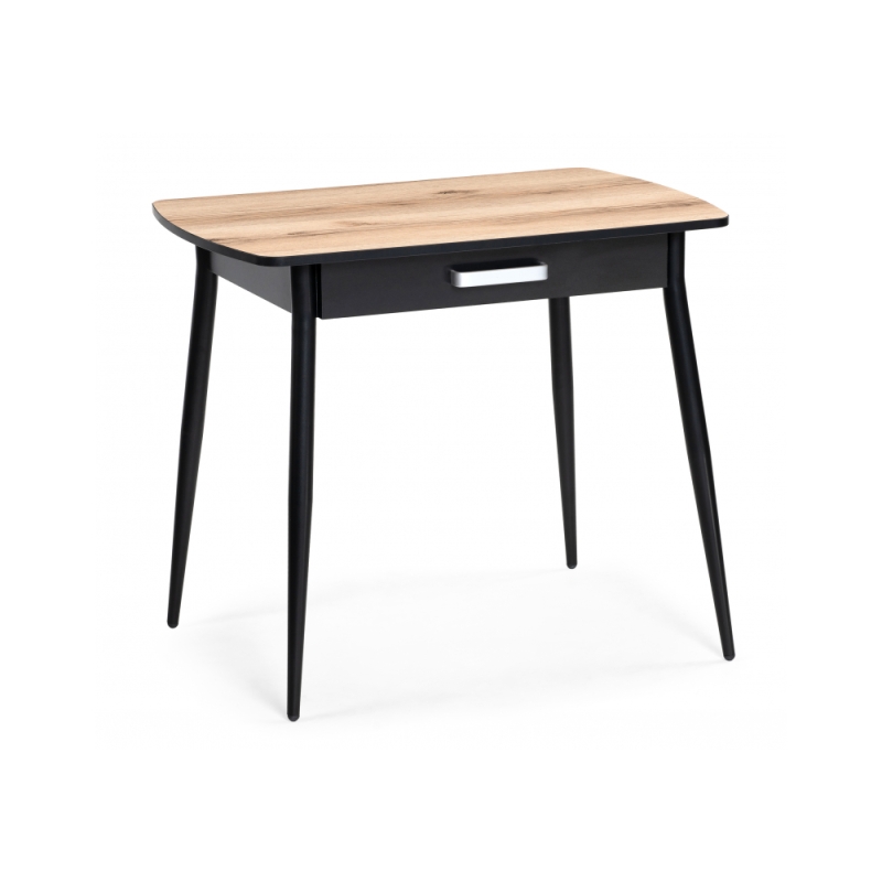 Стол Вики 90х60х77 делано / черный