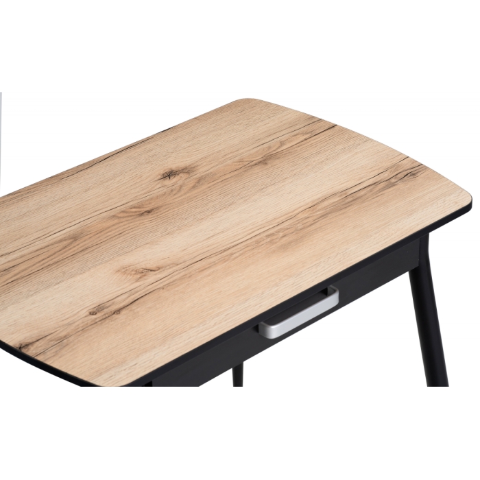 Стол Вики 90х60х77 делано / черный