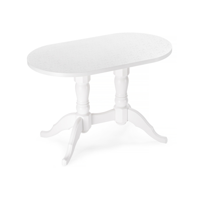 Деревянный стол Адней 120х70х79 белый / рисунок