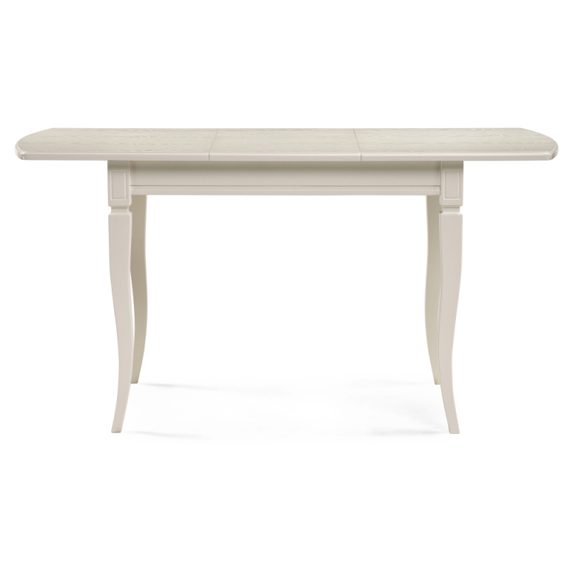 Деревянный стол Арктоис 109(149)х75х75 слоновая кость