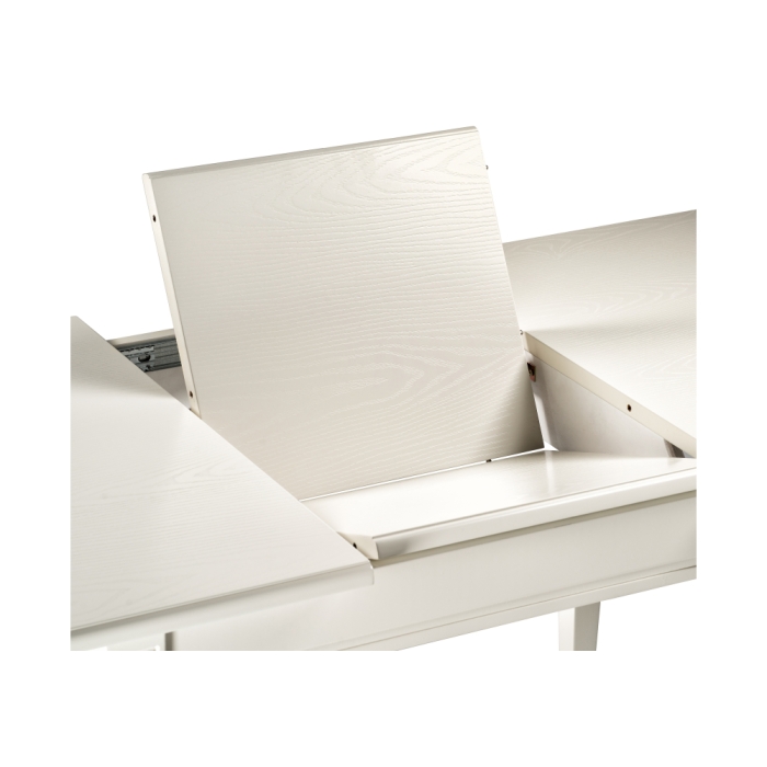 Деревянный стол Арктоис 109(149)х75х75 слоновая кость