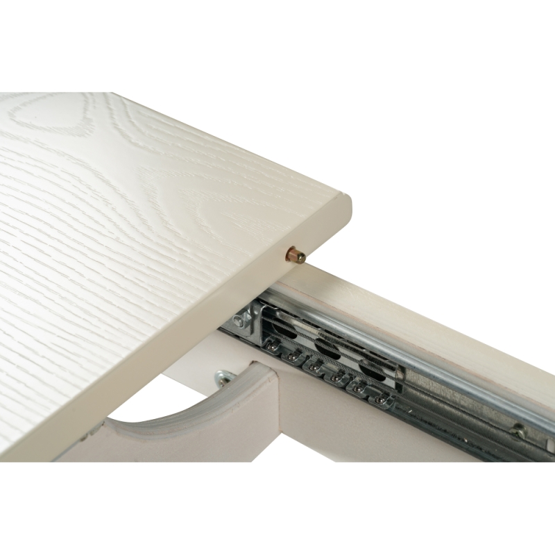 Деревянный стол Арктоис 109(149)х75х75 слоновая кость