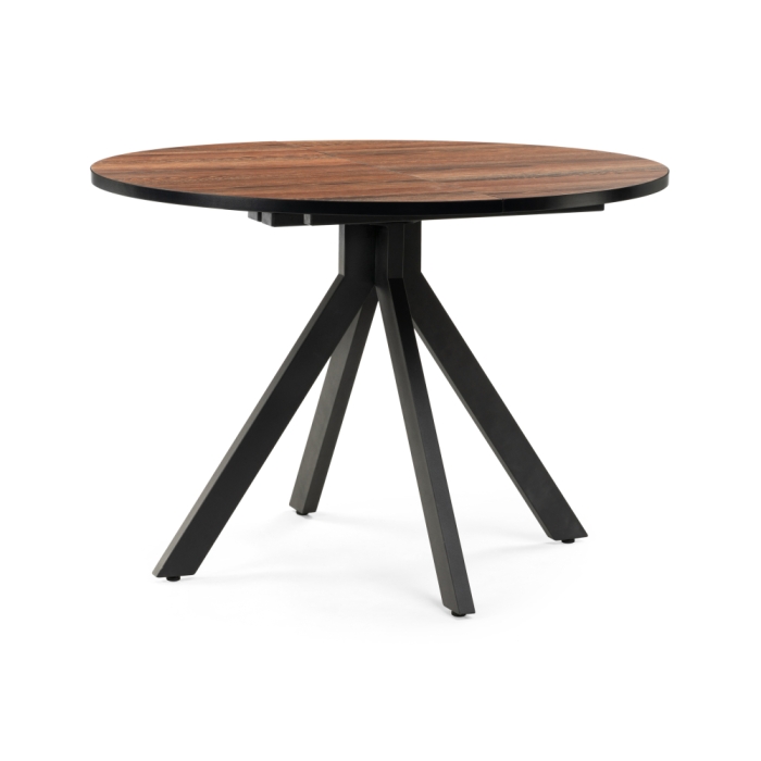 Деревянный стол Бетина 100(130)х100х75 дерево / черный