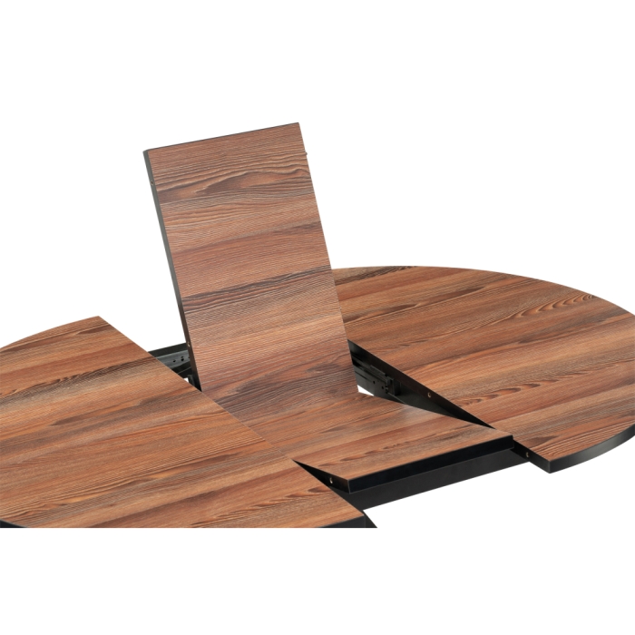 Деревянный стол Бетина 100(130)х100х75 дерево / черный