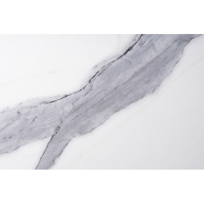 Деревянный стол Бетина 100(130)х100х75 мрамор белый / черный