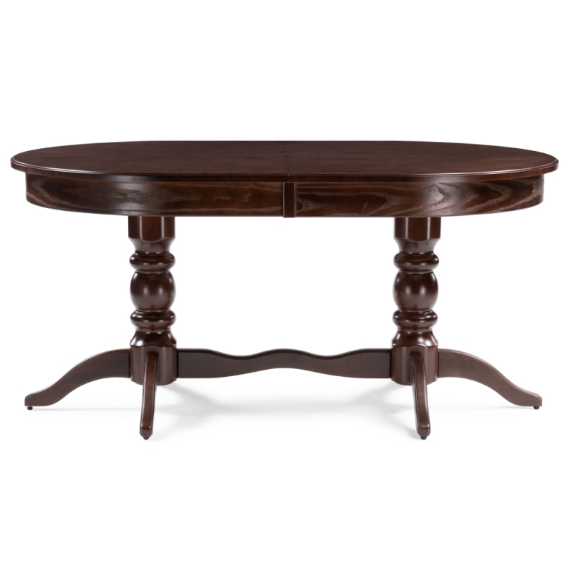 Деревянный стол Дейвер 160(220)х100х76 орех темный