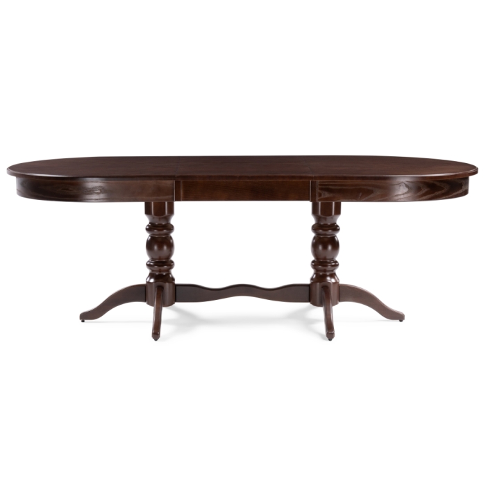 Деревянный стол Дейвер 160(220)х100х76 орех темный