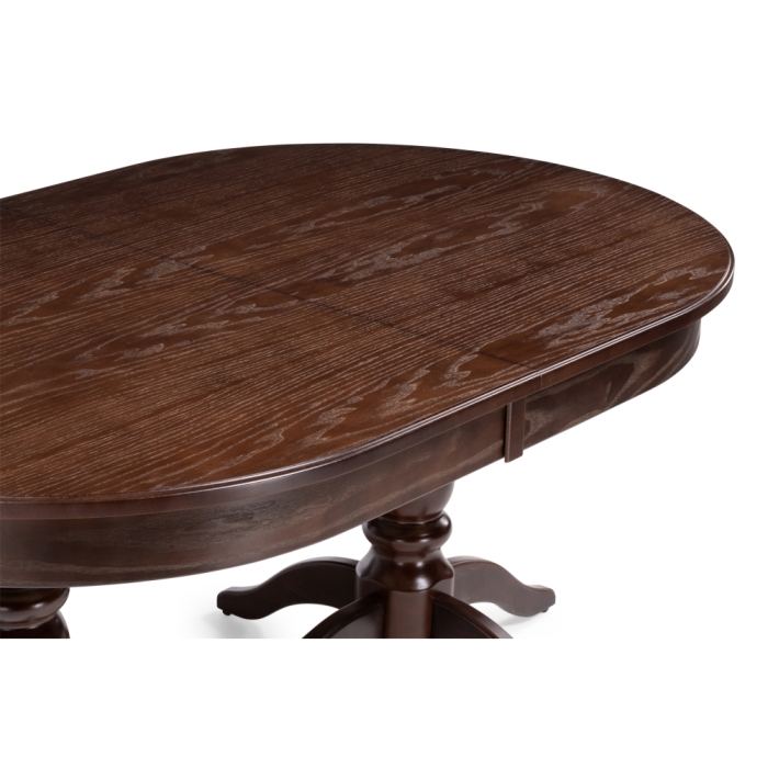 Деревянный стол Дейвер 160(220)х100х76 орех темный