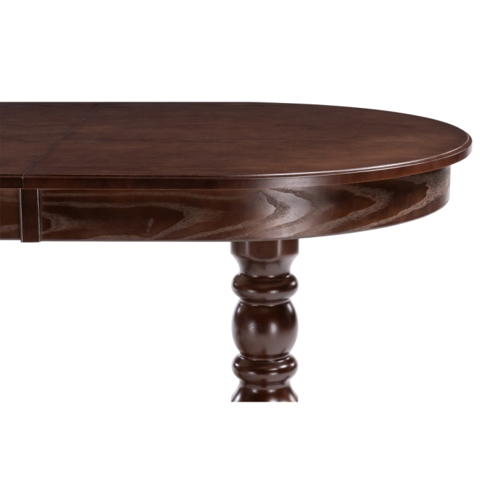 Деревянный стол Дейвер 160(220)х100х76 орех темный