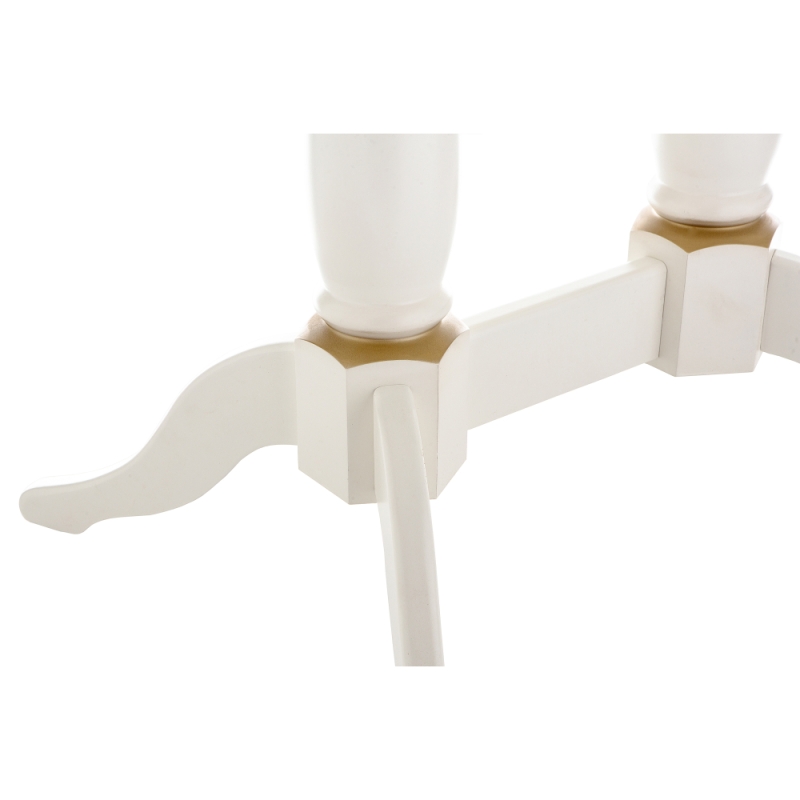 Деревянный стол Кантри 120 молочный с золотой патиной