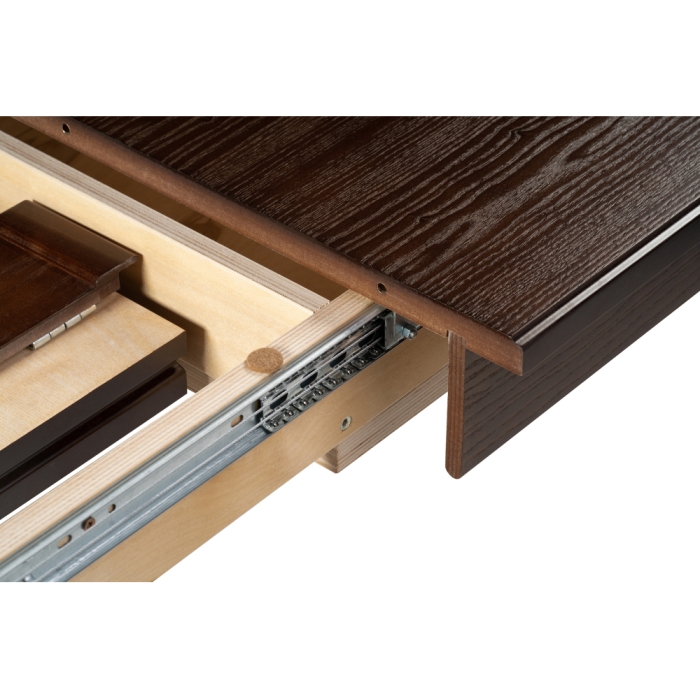 Деревянный стол Красидиано 150(200)х84х76 орех темный