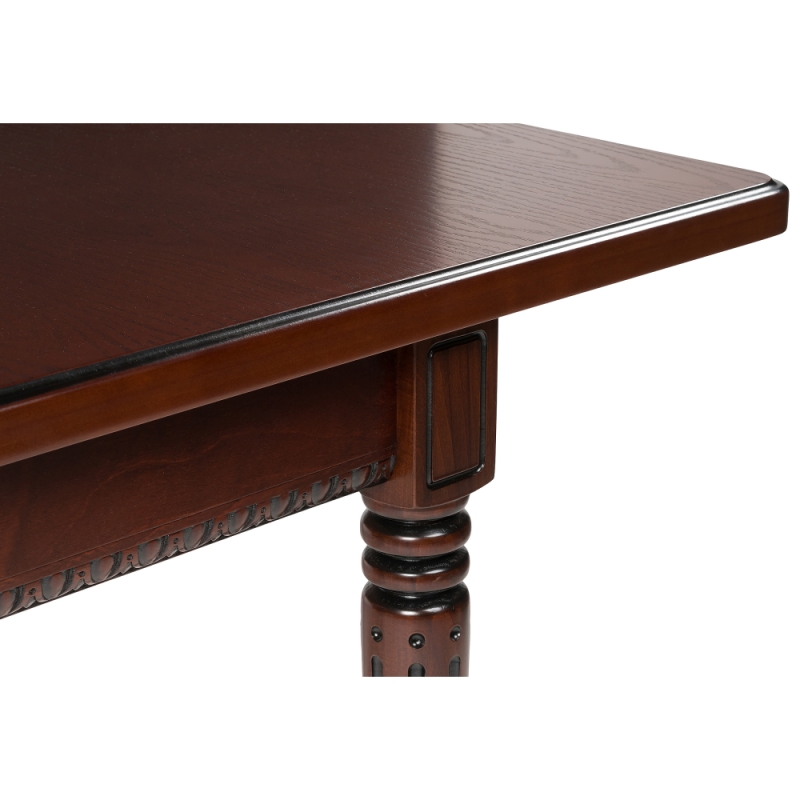 Деревянный стол Леджер 130(170)х75х77 патина / вишня