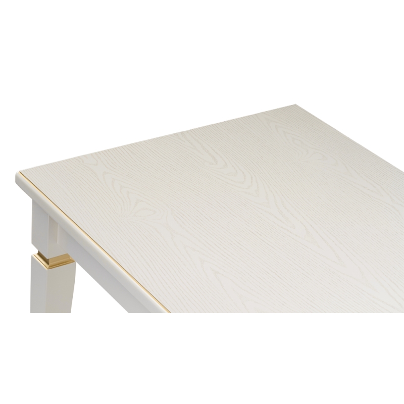 Стол деревянный Лорентайн слоновая кость / золото