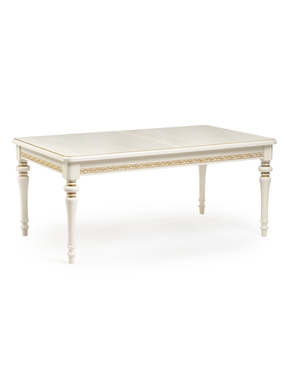 Деревянный стол Маранта 180(240)х105х78 слоновая кость