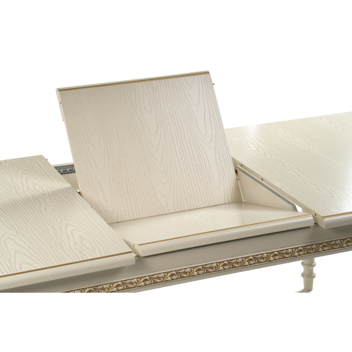 Деревянный стол Маранта 180(240)х105х78 слоновая кость