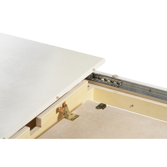 Деревянный стол Морнит 180(240)х100х76 слоновая кость / золото