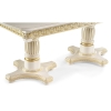 Деревянный стол Морнит 180(240)х100х76 слоновая кость / золото