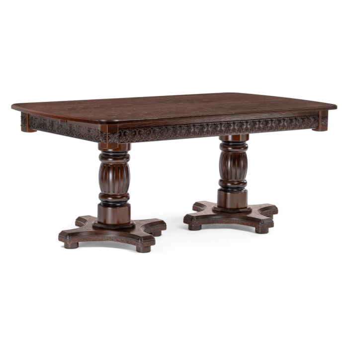 Деревянный стол Морнит 180(240)х100х76 орех темный / орех