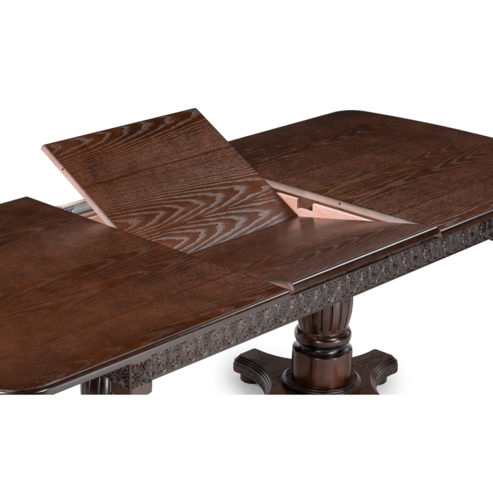 Деревянный стол Морнит 180(240)х100х76 орех темный / орех