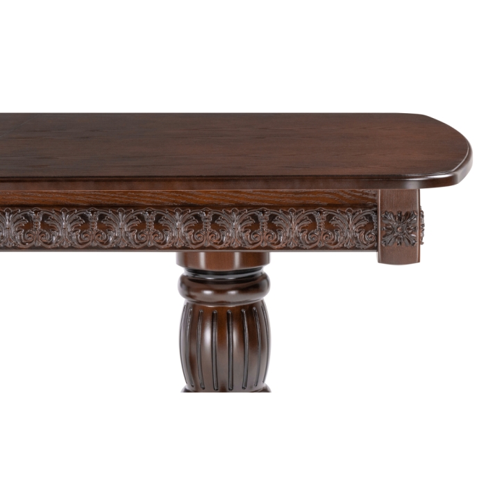 Деревянный стол Морнит 180(240)х100х76 орех темный / орех