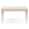 Деревянный стол Паветти 140(184)х85х77 слоновая кость / золото