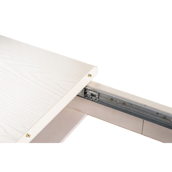 Деревянный стол Паветти 140(184)х85х77 слоновая кость / золото