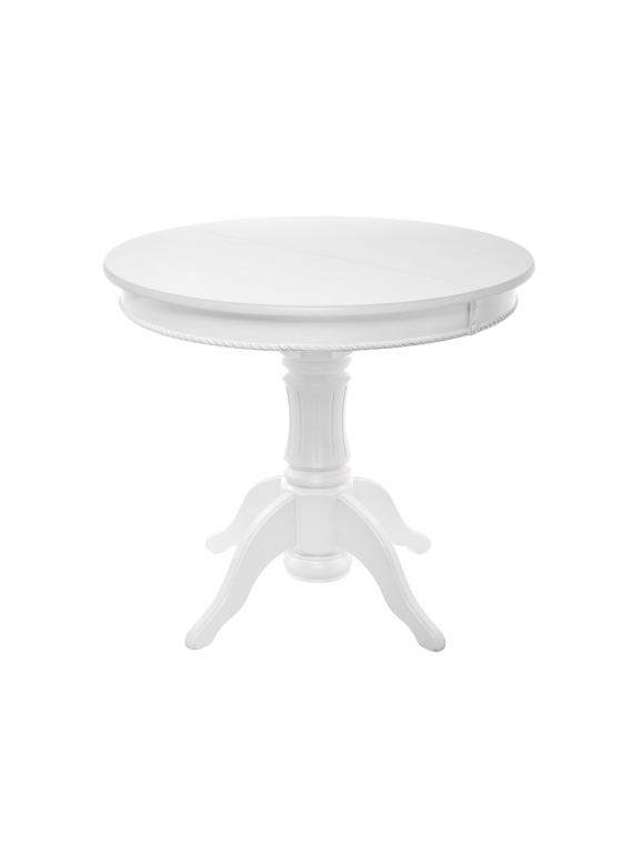 Деревянный стол Павия 90(120)х90х80 белый