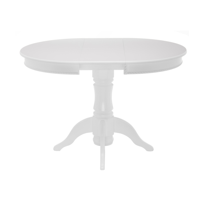 Деревянный стол Павия 90(120)х90х80 белый