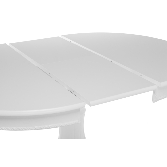 Деревянный стол Павия 90(120)х90х80 белый