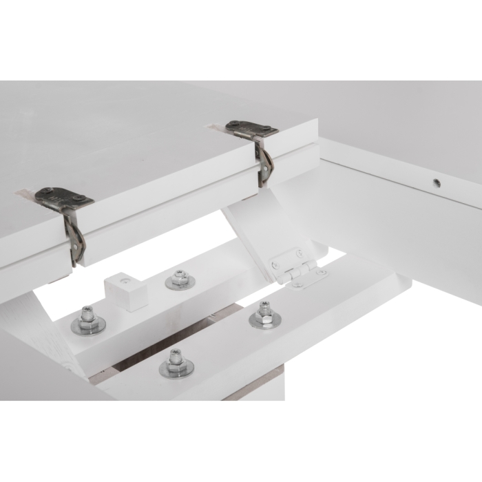 Деревянный стол Павия 90(120)х90х80 белый