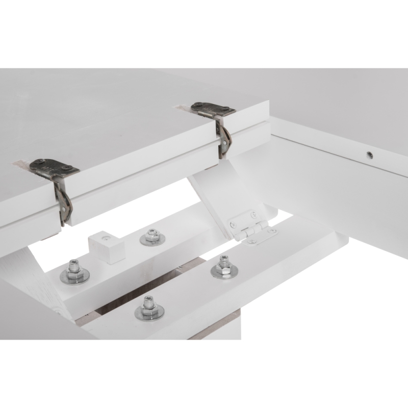 Деревянный стол Павия 90(120)х90х80 белый