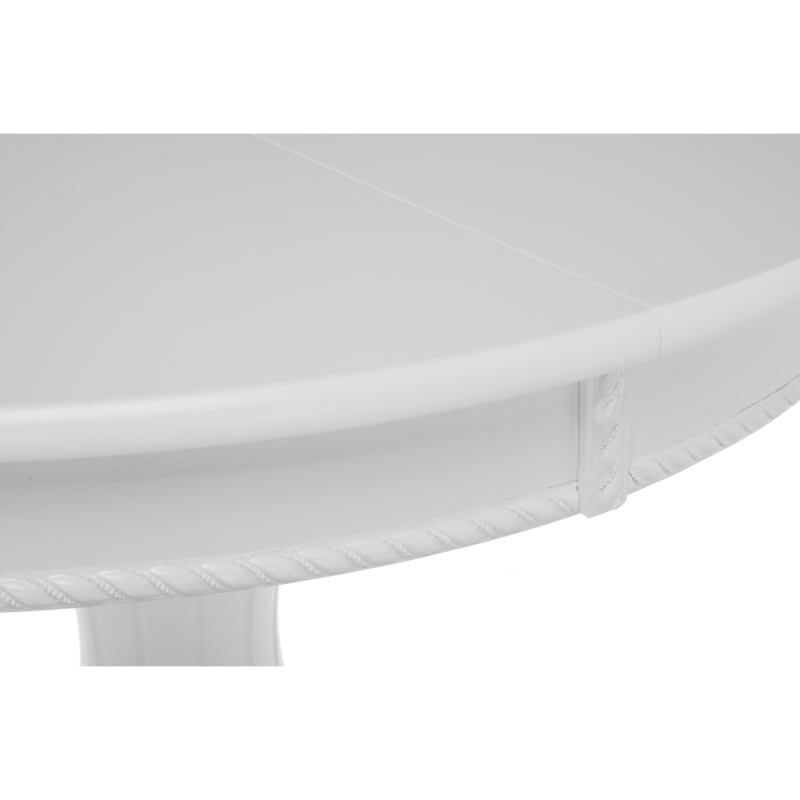 Деревянный стол Павия 90(120)х90х80 белый