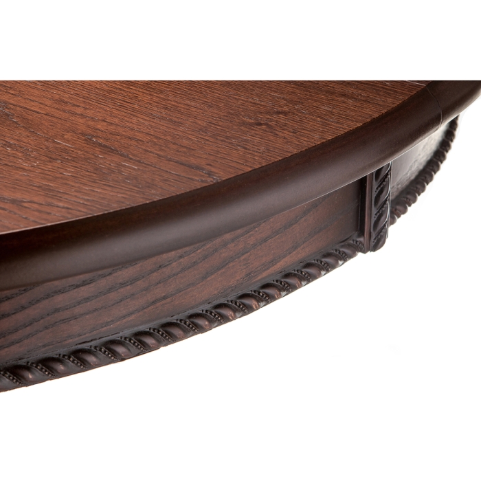 Деревянный стол Павия 90(120)х90х80 орех с коричневой патиной