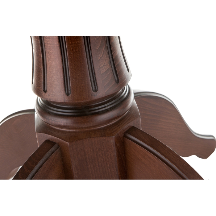 Деревянный стол Павия 90(120)х90х80 орех с коричневой патиной