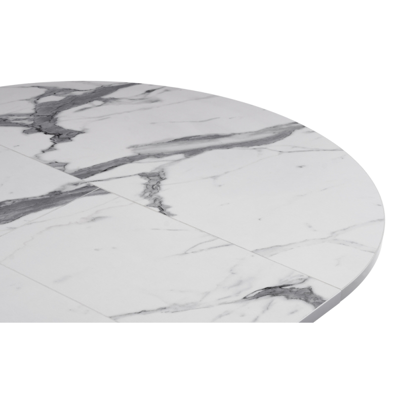 Деревянный стол Регна 100(130)х100х75 черный / белый