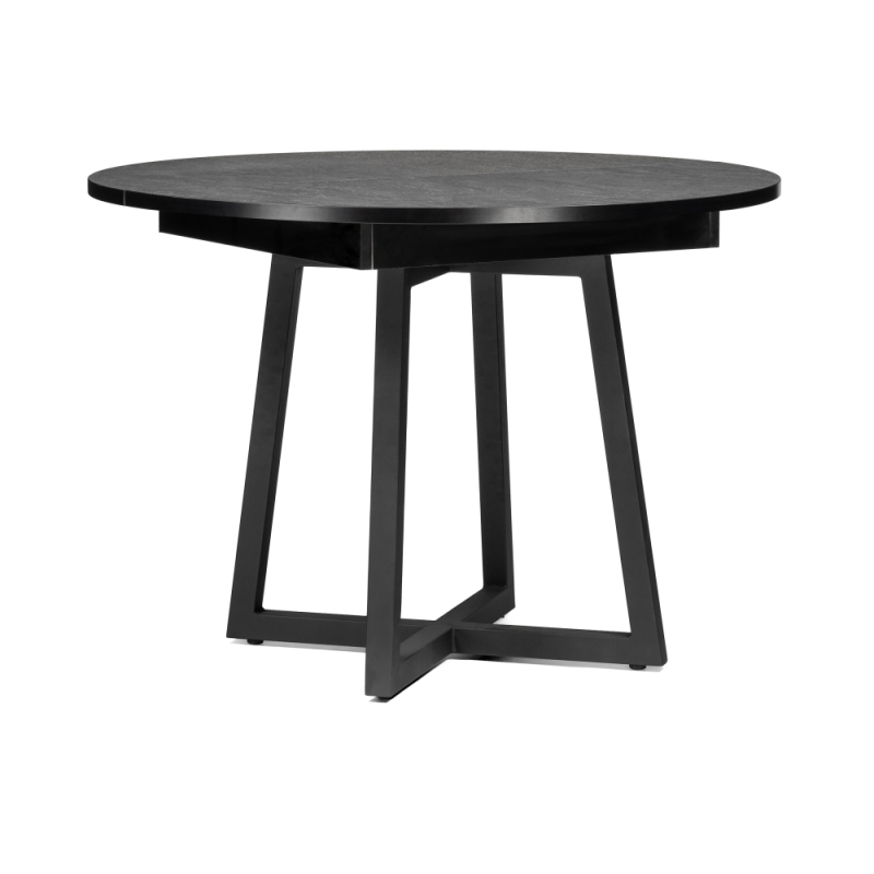 Деревянный стол Регна 100(130)х100х75 черный