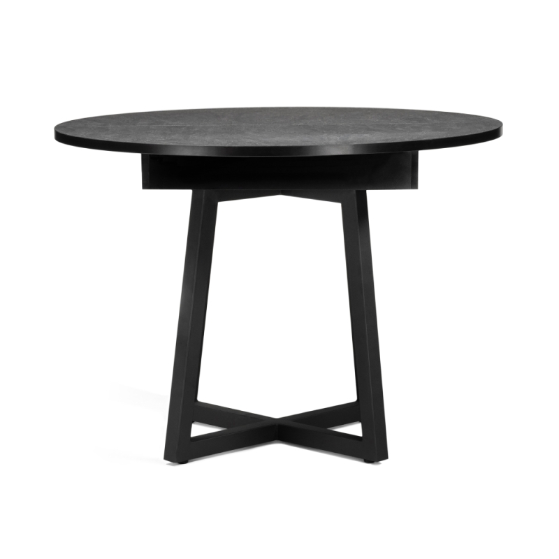 Деревянный стол Регна 100(130)х100х75 черный