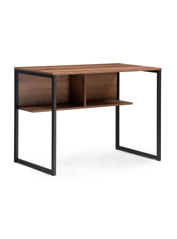 Письменный стол Клер Лофт 100х57х75 черный матовый / дуб делано темный