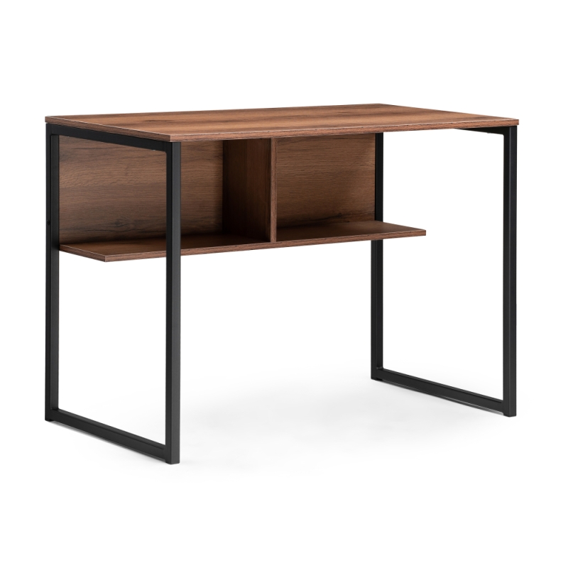 Письменный стол Клер Лофт 100х57х75 черный матовый / дуб делано темный